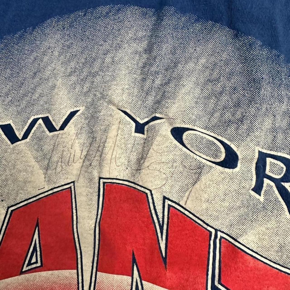 NY Giants New York NFL Giants Tee signed football tshirt in Blue - Picture 2 of 6